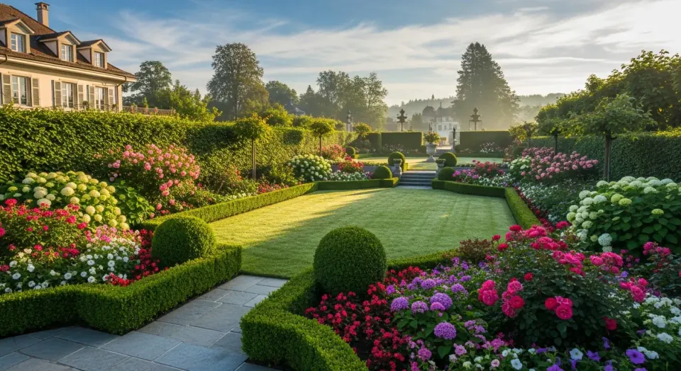 Gepflegter Garten in der Deutschschweiz